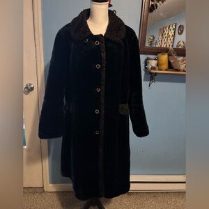 Vintage, Fingerhut Fashions, Faux Fur, Trench Coat